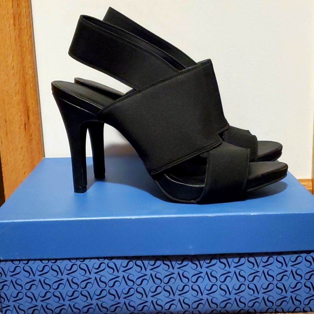 Simply Vera, Vera Wang Heels, Black, Size 10